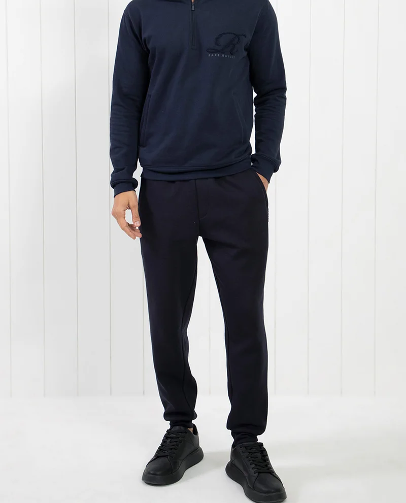 Rare Rabbit Rare Rabbit Men's Saho Navy Mid-Rise Trackpant