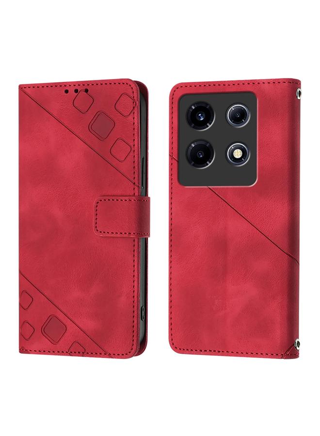 Zaboon Case For Infinix Note 30 VIP Skin Feel Embossed Leather Phone Case - Image 2