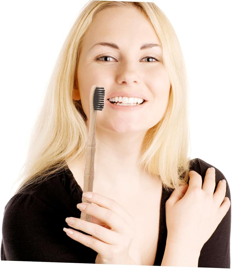 Bamboo Toothbrushes 4 Pack Soft Bristles for Adults Eco Friendly Travel - Image 3