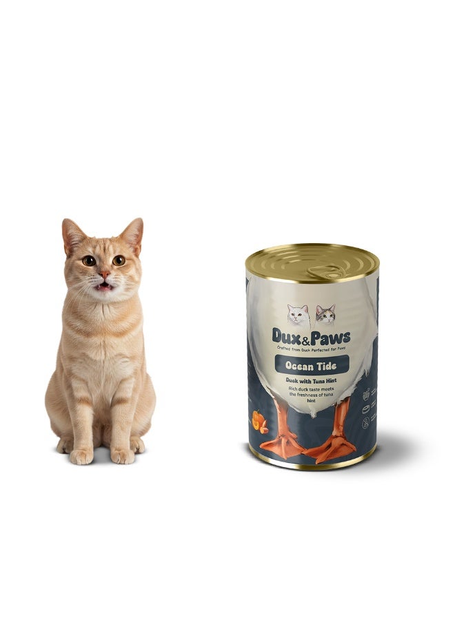 Dux&Paws Ocean Tide Premium Duck Pate Wet Cat Food - 400g | Single Protein, Hypoallergenic & Digestive Support | Rich in Taurine, Pumpkin & Sweet Potato pets food ,cats food - Image 2