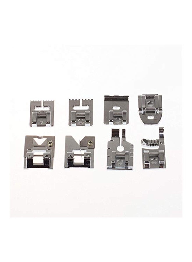 NIBEMINENT 32-Piece Sewing Machine Presser Feet Set Silver/Orange - Image 3