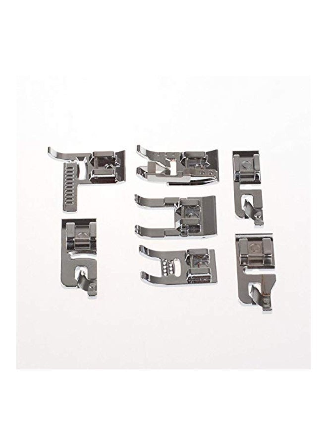NIBEMINENT 32-Piece Sewing Machine Presser Feet Set Silver/Orange - Image 4
