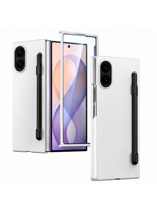 TEMPO Slim Case Compatible with Samsung Galaxy Z Fold 8 5G Cellphone , Skin Feel Cover Hard PC with Screen Protector & S Pen, Ultra-Thin, Shockproof and Anti-Fall Protection - Image 1