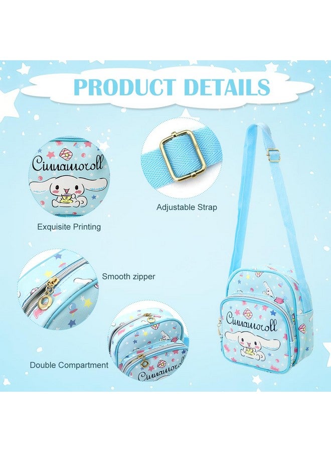 Climberty® Cinnamoroll Crossbody Bag for Girls Kawaii Cinnamoroll Shoulder Bag Small PU Sling Bag with Removable Shoulder Strap Crossbody Bag Christmas Gift for Girls Birdthday Gift - Image 3