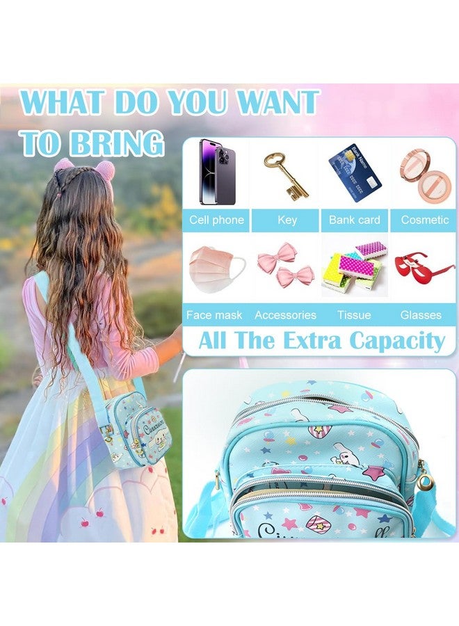 Climberty® Cinnamoroll Crossbody Bag for Girls Kawaii Cinnamoroll Shoulder Bag Small PU Sling Bag with Removable Shoulder Strap Crossbody Bag Christmas Gift for Girls Birdthday Gift - Image 5