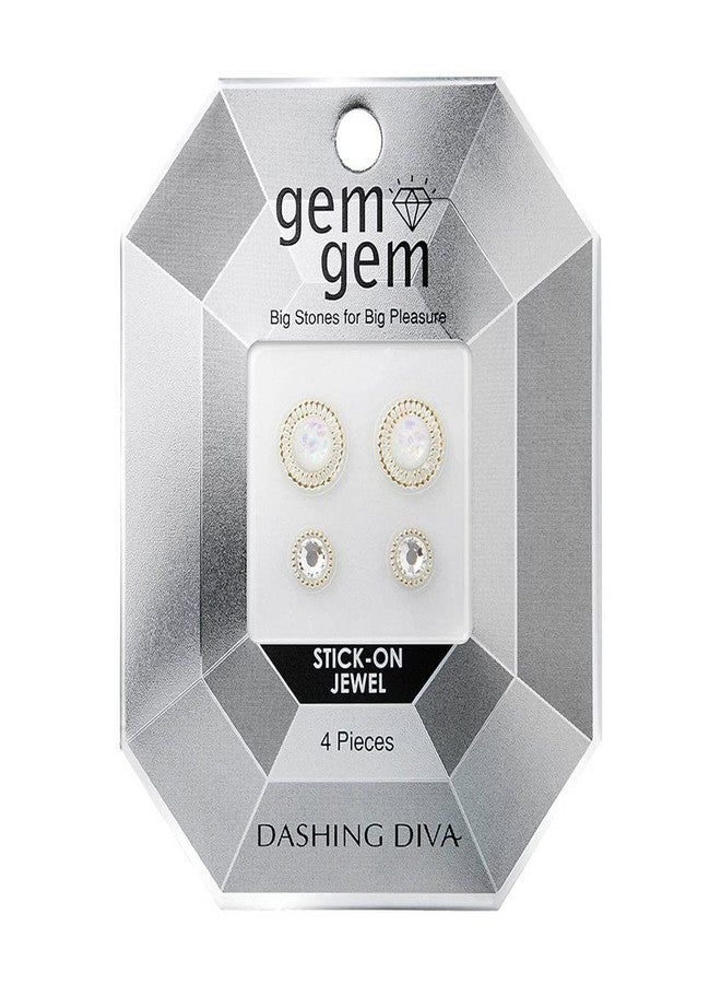 داشينج ديفا حجر أوبال داشينج ديفا جيم | يدوم طويلاً، سهل الاستخدام والإزالة | يتضمن قطعتين من مناديل التحضير، ومبرد أظافر، وعصا خشبية - Image 1