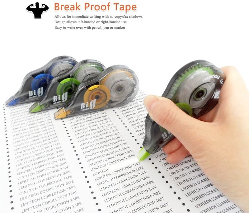 Kabeer Art Big Correction Tape Set of 3 Pcs of 5 mm x 5 mtr Length Each - Image 4