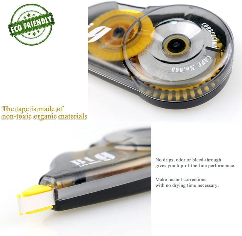 Kabeer Art Big Correction Tape Set of 3 Pcs of 5 mm x 5 mtr Length Each - Image 3