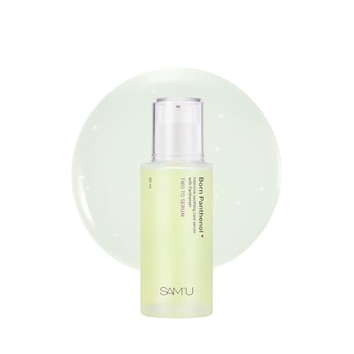 SAM'U Born Panthenol Two-to Serum with Centella Asiatica & Green Tea Seed Serum for women, Hydrating and Soothing Formula with Hyaluronic Acid – Korean Skincare for All Skin Types (50ml / 1.69 fl oz) - Image 1