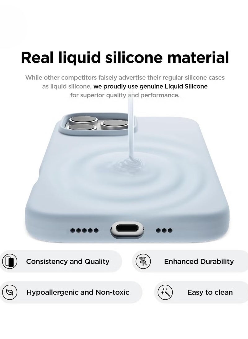 ELTRAZONE Light Blue iPhone 16 Pro Case – Slim Shockproof Full Body Protection with Soft Microfiber Lining, Scratch-Resistant - Image 5