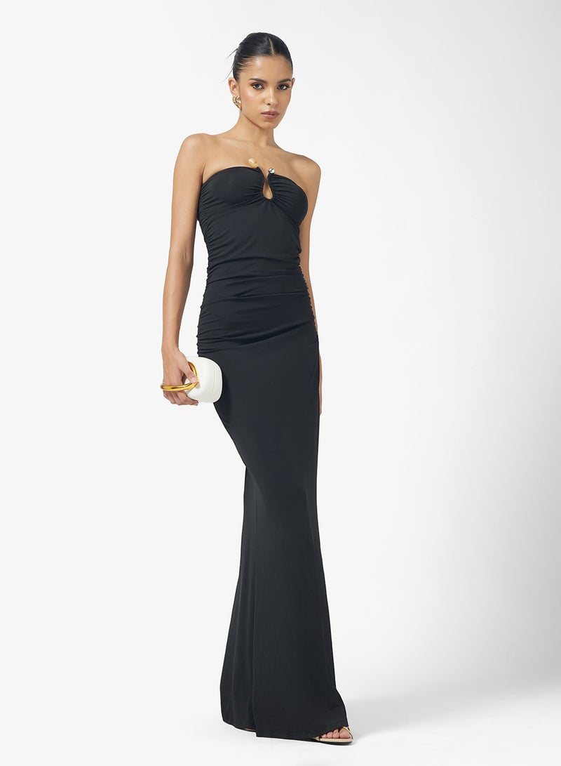 Ginger Bandeau Ring Detail Beach Dress - Image 1