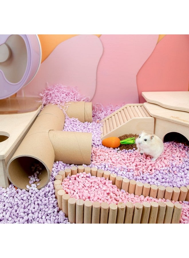 Niteangel Hamster Paper Pellets Bedding 1.8LB / 850g Small Aninam Bedding for Syrian Dwarf Hamsters Gerbils Mice Mouse Lemming Degus or Other Small-Sized Pets (Pink) - Image 4