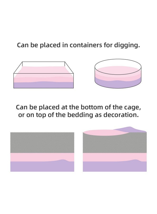 Niteangel Hamster Paper Pellets Bedding 1.8LB / 850g Small Aninam Bedding for Syrian Dwarf Hamsters Gerbils Mice Mouse Lemming Degus or Other Small-Sized Pets (Pink) - Image 2