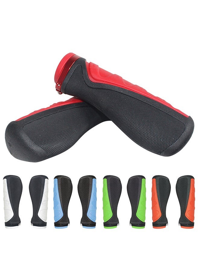 NIBEMINENT 1 Pair Ergonomic Cozy Ultralight Rubber Anti-slip Bike Bicycle Handlebar Grip 14x8x5cm - Image 2