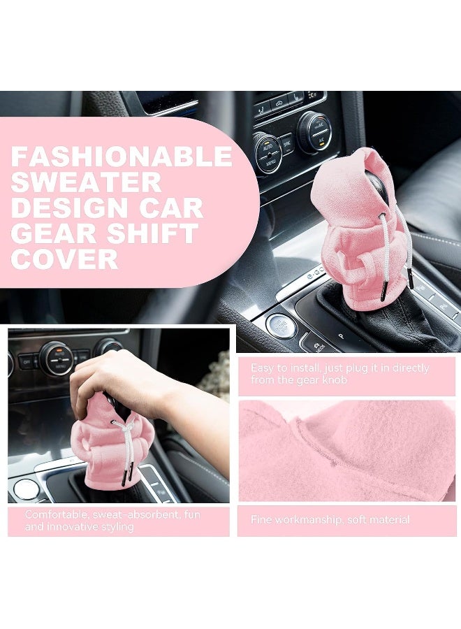 SLLAK Gear Shift Hoodie, Universal Car Shift Knob Cover, Mini Hoodie for Car Shifter, Automotive Interior Cute Gadgets, Car Accessories and Decorations - Image 5