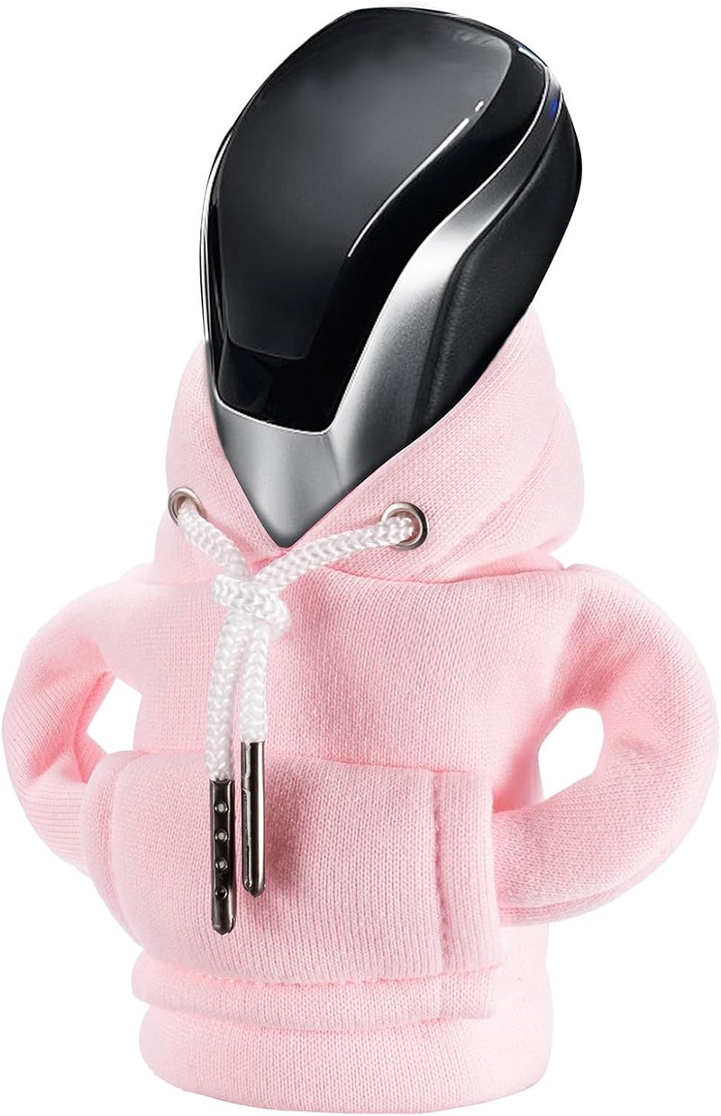 SLLAK Gear Shift Hoodie, Universal Car Shift Knob Cover, Mini Hoodie for Car Shifter, Automotive Interior Cute Gadgets, Car Accessories and Decorations - Image 1