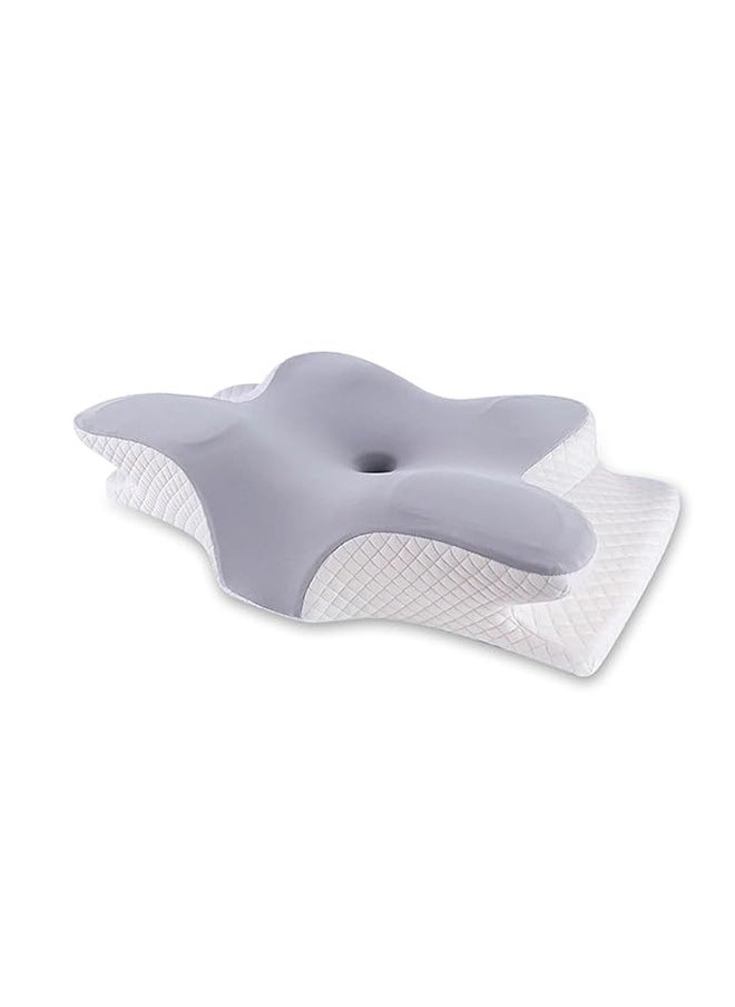 FUNCOT Cervical Pillow for Sleep, Memory Foam Ergonomic Neck Pillow with Breathable Pillowcase, Neck and Shoulder Pain Relief, Ideal for Side, Back and Stomach Sleepers  - Image 1