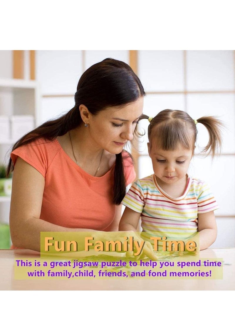 Y&D Jigsaw Puzzles Animals World 1000 Piece for Adults Kids Wildlife Educational Intellectual Decompressing Toys and Fun Games Home Decoraction - Image 4