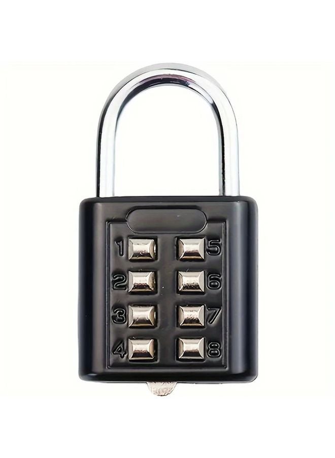 Black Alloy Combination Lock 3 Digit Code Round Dial Luggage Suitcases Drawers - Image 1
