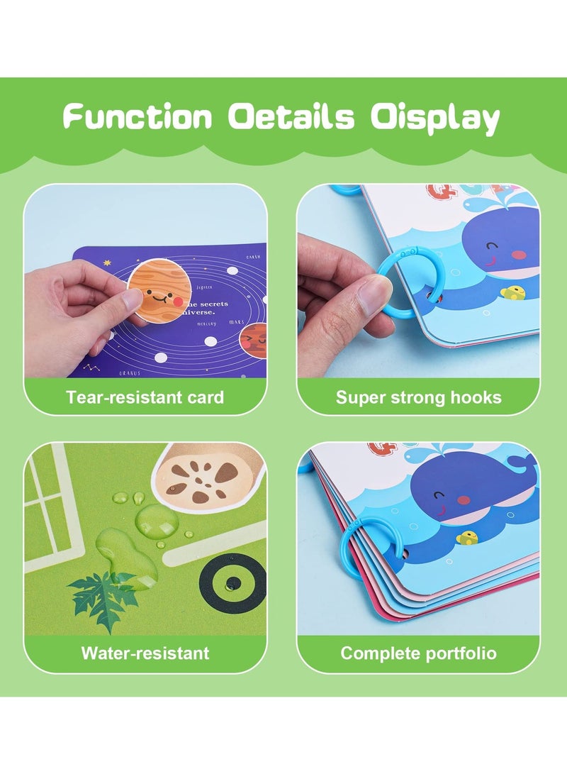 Excefore Busy Book for Toddlers, Sensory Toys for Kids Preschool Learning Activities Busy Binder Montessori Toys Toddler Activity Book Travel Toys for Kids Ages - Image 4