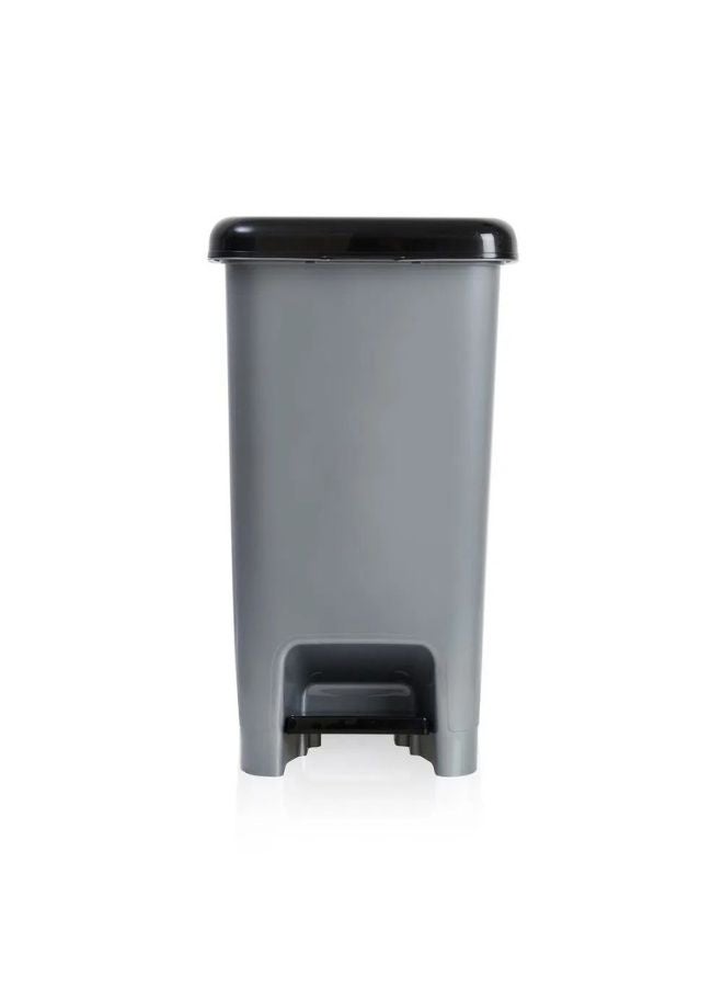 مجال العربية سلة مهملات دعسة ( 15 لتر ) لون رمادي - Image 1