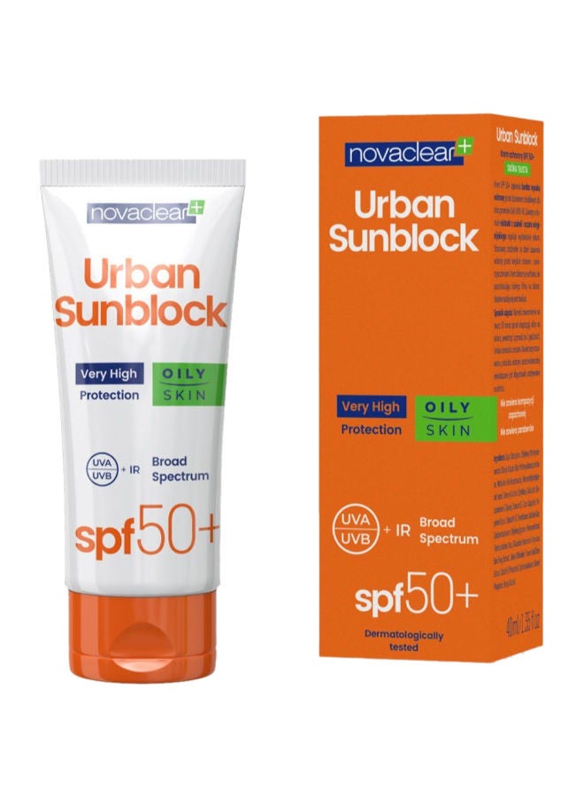 novaclear كريم أوربان صن بلوك SPF 50+ للبشرة الدهنية - Image 1
