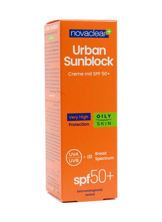 novaclear كريم أوربان صن بلوك SPF 50+ للبشرة الدهنية - Image 3