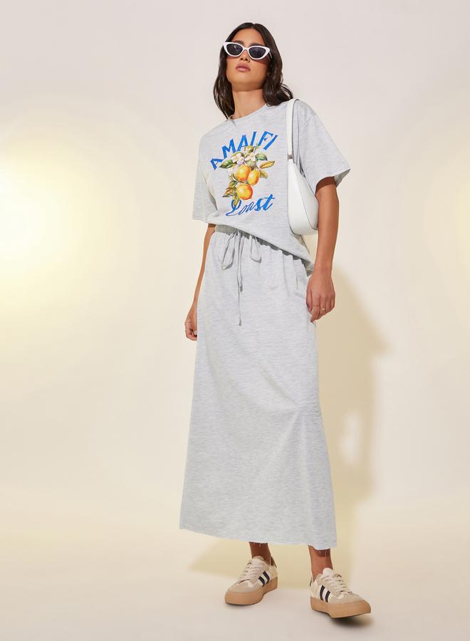 Take Two Take Two Graphic Print Short Sleeve T-Shirt and Skirt Co-Ords  - Image 1