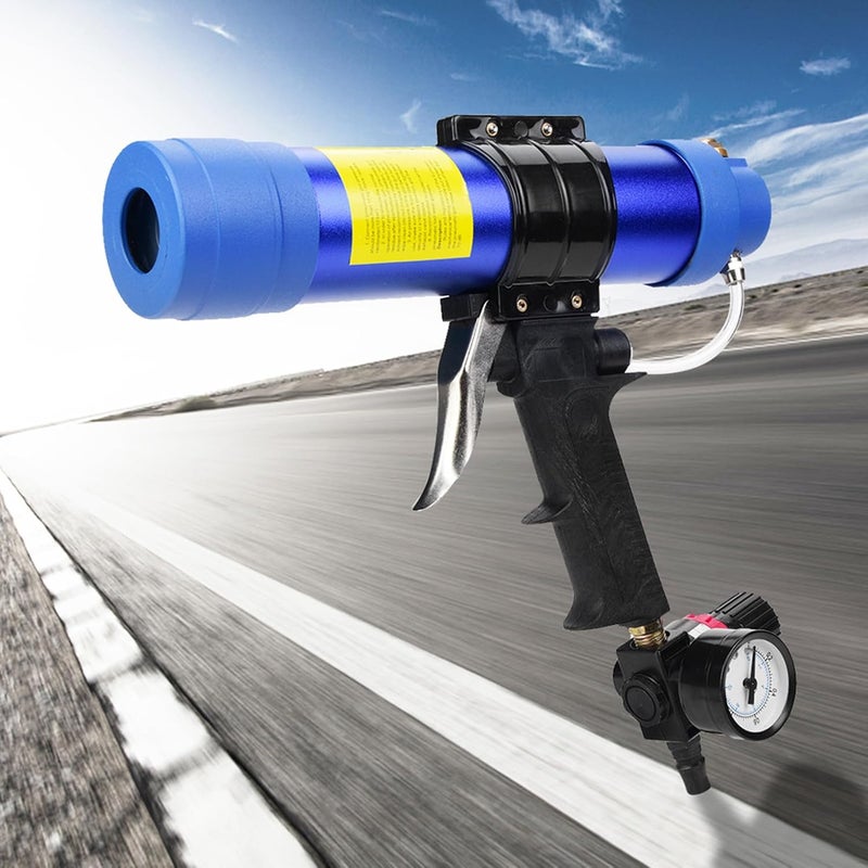 Hand Caulking Gun, 310ml Sealant Caulk Gun No Drip Adjustable Sausage Caulking Gun Compatible with Sealant, Acrylic, Latex, Adhesive and More - Image 3