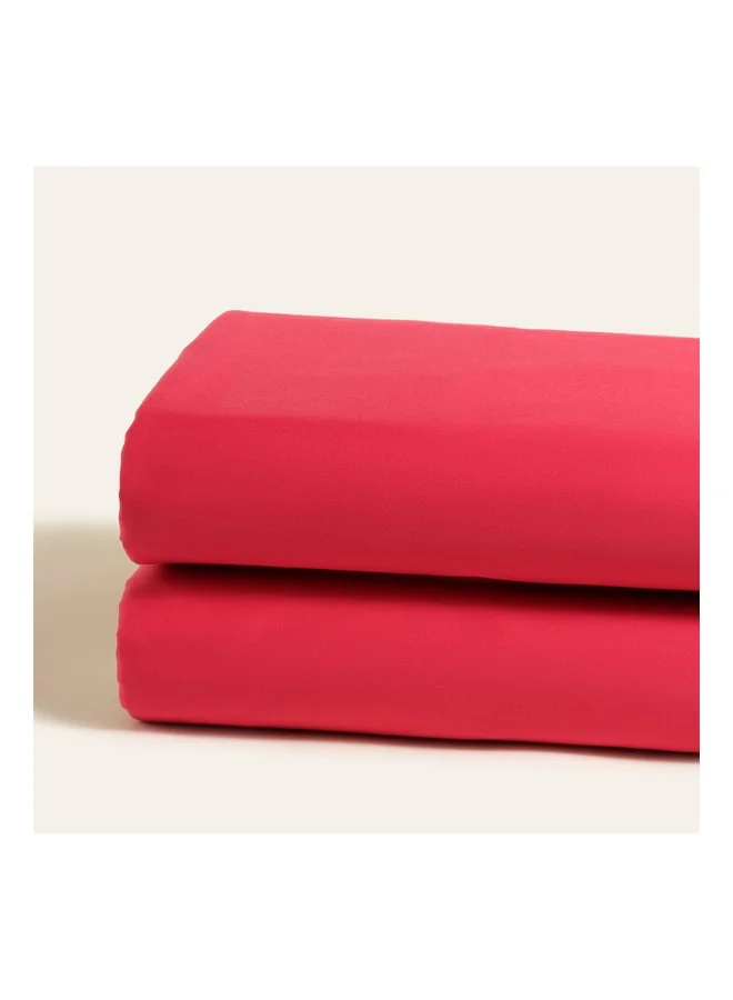 Zsa Zsa Zsu  Solid Fuchsia Double Cotton satin Elastic Sheet.  | Best Price UAE