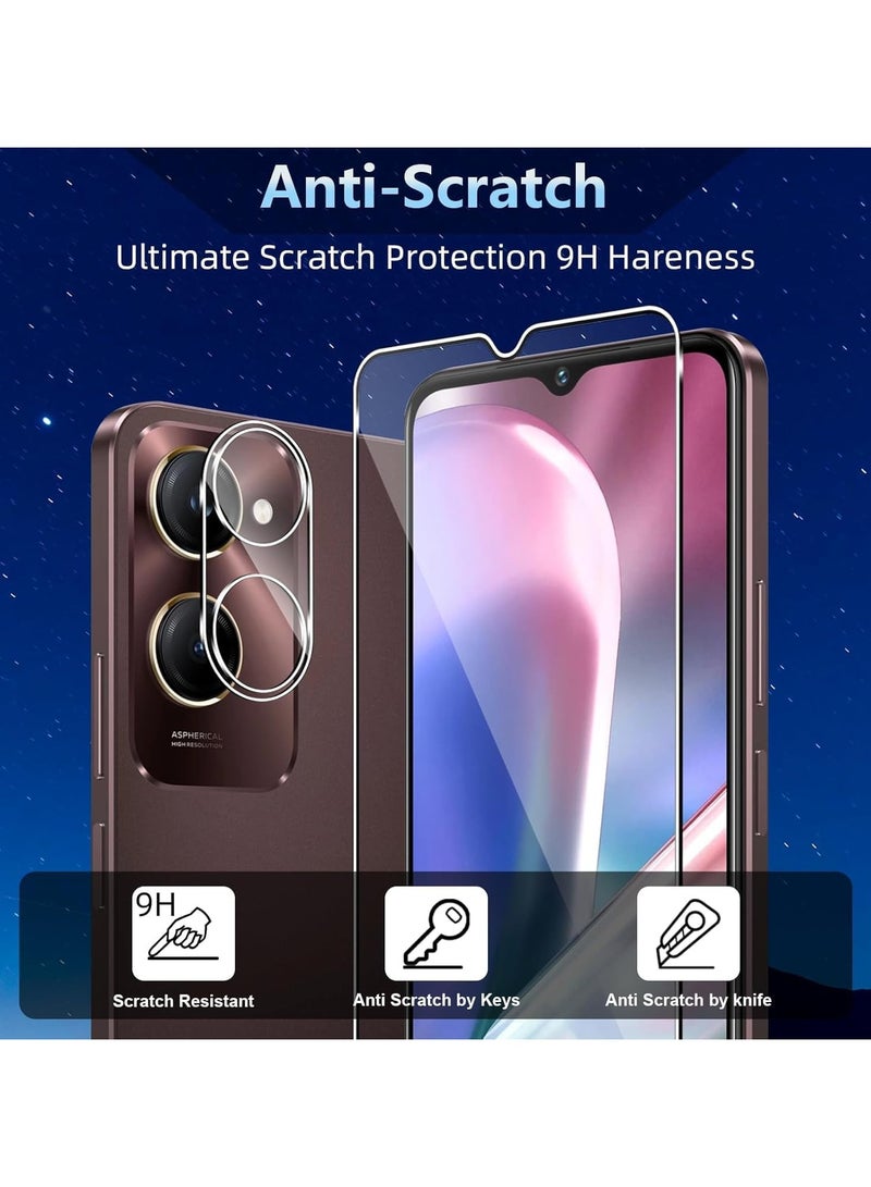 General [2 Pack] Screen Protector Compatible with VIVO Y28s 5G, with [2 Pack] Camera Lens Protector, 9H Hardness Bubble-Free, HD Anti-Scratch Tempered Glass  - Image 5