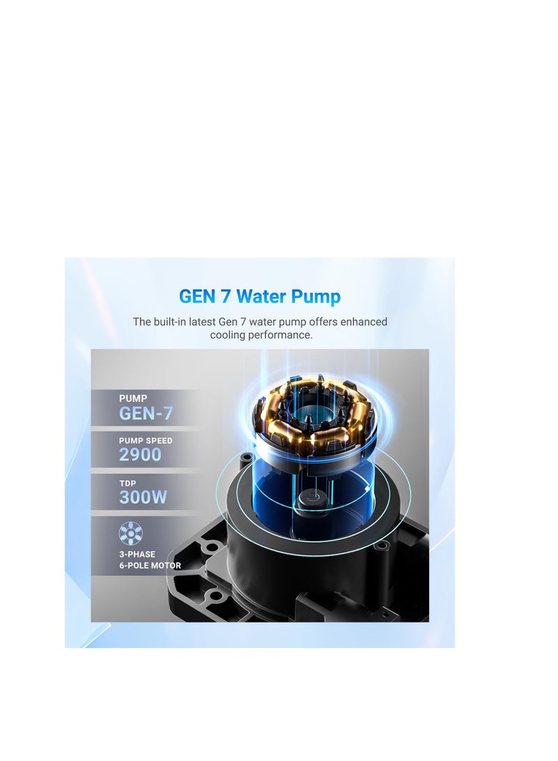 ID-COOLING FX240 INF White 240mm Liquid CPU Cooler - Image 3