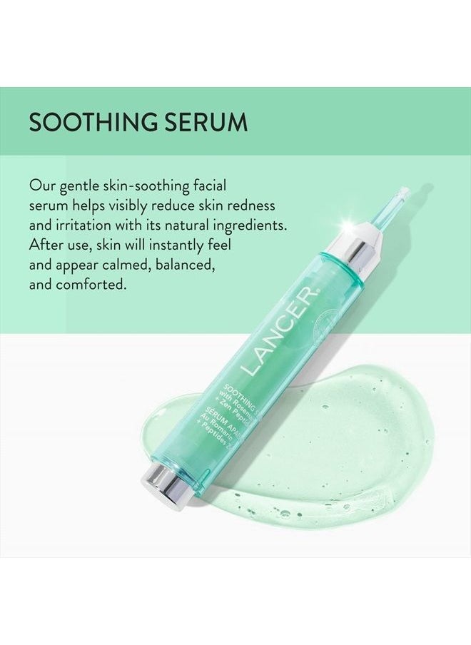 lancer Lancer Skincare Soothing Face Serum with Rosemary and Zen Peptides, Daily Anti-Aging Serum, Hydrating Serum, 0.5 Fluid Ounces  - Image 2