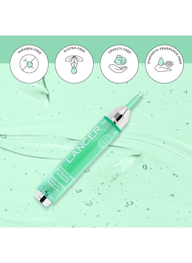 lancer Lancer Skincare Soothing Face Serum with Rosemary and Zen Peptides, Daily Anti-Aging Serum, Hydrating Serum, 0.5 Fluid Ounces  - Image 4