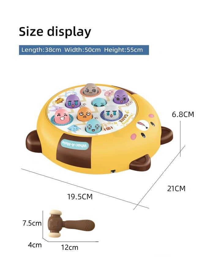 Learning And Educational Montessori Toys,Whack A Mole Game Baby Interactive Hammer Toys Indoor Sports Games Electric Cute Bear Mini Whack A Mole Game Machine Kids Baby Knocks Toy Special Gift Toys For Boys And Girls - Image 2