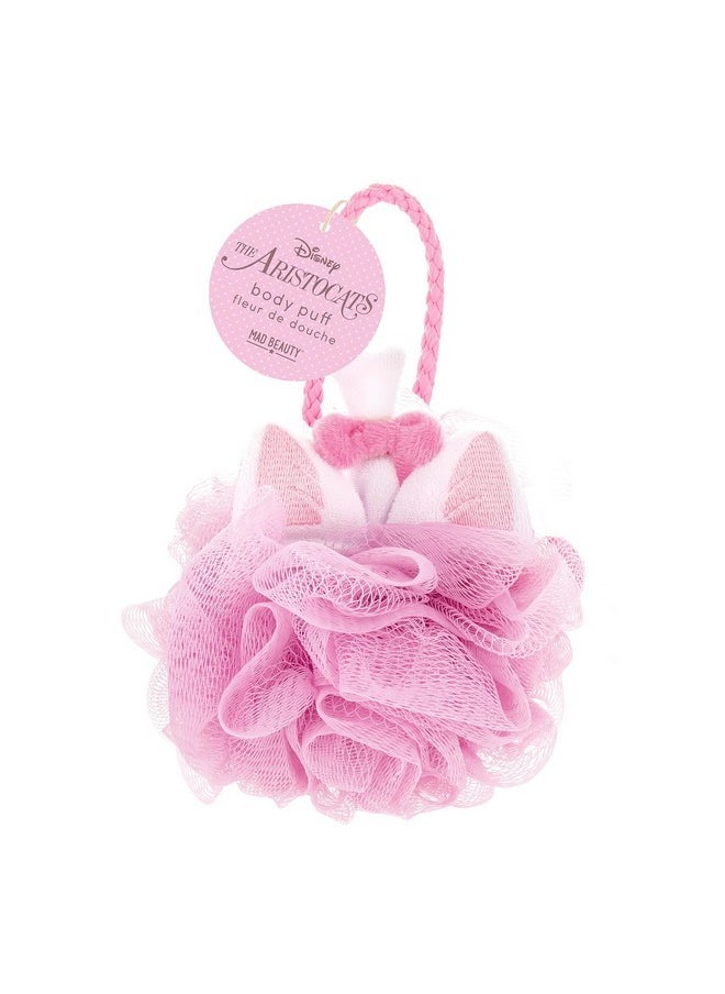 Mad Beauty - Disney Aristocats Marie Body Puff Loofah Sponge | Officially Licensed Product | Novelty Beauty, Cosmetic, And Skincare Gifts For Women, Adults, And Kids - Image 1