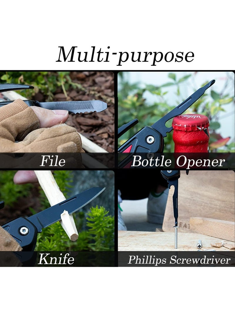 Generic - Multitool Hammer, Portable 12in1 Multi Tool Gadgets for Men, Camping Accessories Survival Gear, Emergency Tool Hammer for Home or Car, Unique Gifts for Him Boyfriend Husband - Image 1