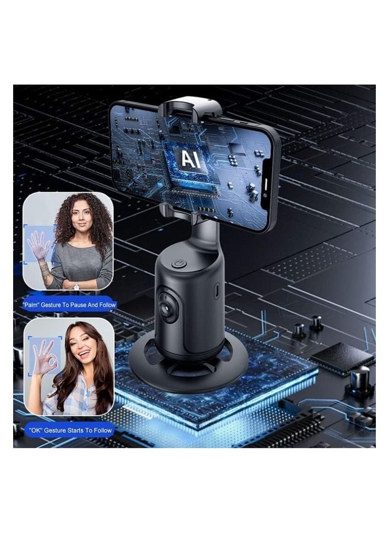 Generic - P01 Auto Face Tracking Holder 360 Degree Rotation Smartphone Camera Tripod for Smartphone Photography Motion Tracking Stand for Live Video - Image 1
