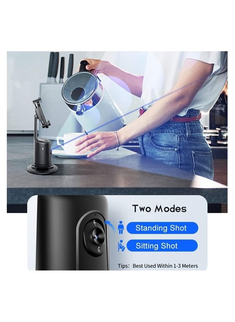 Generic - P01 Auto Face Tracking Holder 360 Degree Rotation Smartphone Camera Tripod for Smartphone Photography Motion Tracking Stand for Live Video - Image 1