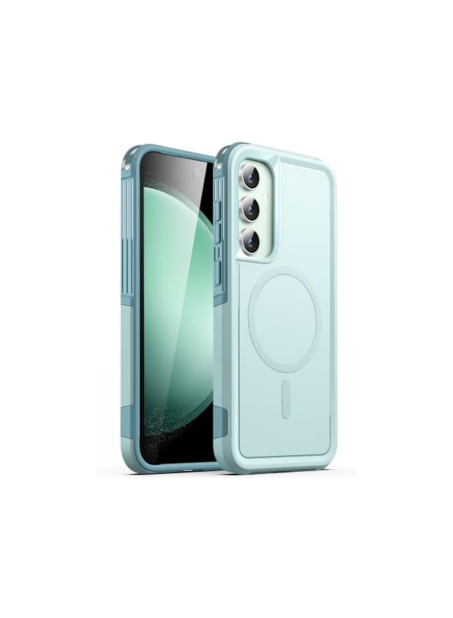 جي تيك حافظة JETech لهاتف Samsung Galaxy S23 FE مقاس 6.4 بوصة، متوافقة مع ملحقات MagSafe، غطاء مغناطيسي للهاتف قوي التحمل بطبقة مزدوجة ومقاوم للصدمات (أخضر نعناعي) - Image 1