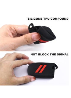 Generic 2 Pack Key Fob Cover For Dodge Accessories 5 Button Key Fob Case Silicone Key Fob Cover Replacement Remote Control Key Fob Shell Fit For Dodge Challenger Charger Dart Durango Journey  - Image 5