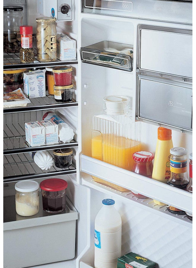 Luminarc Quadro 2-Liter Glass Pitcher with Lid, 67.5 Ounce, Clear/White - Image 4