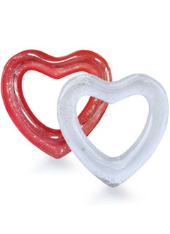 Generic Inflatable Pool Floats, Heart Swimming Pool Float Loungers Tube, Water Fun Beach Party Toys for Kids,Red  - Image 1