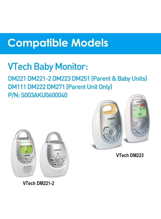 PLUSPOE 6V AC Charger for VTech Baby Monitor Power Adapter, UL Listed Long Cord - Image 3