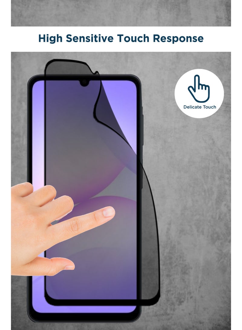 For Samsung Galaxy A07 - Matte Privacy Flexible Ceramic Anti-Spy Privacy Screen Protector - Delicate Touch , Higher Transparency , Easy to Install ,Anti-scratch and Bubble-free Screen Protector - Image 3