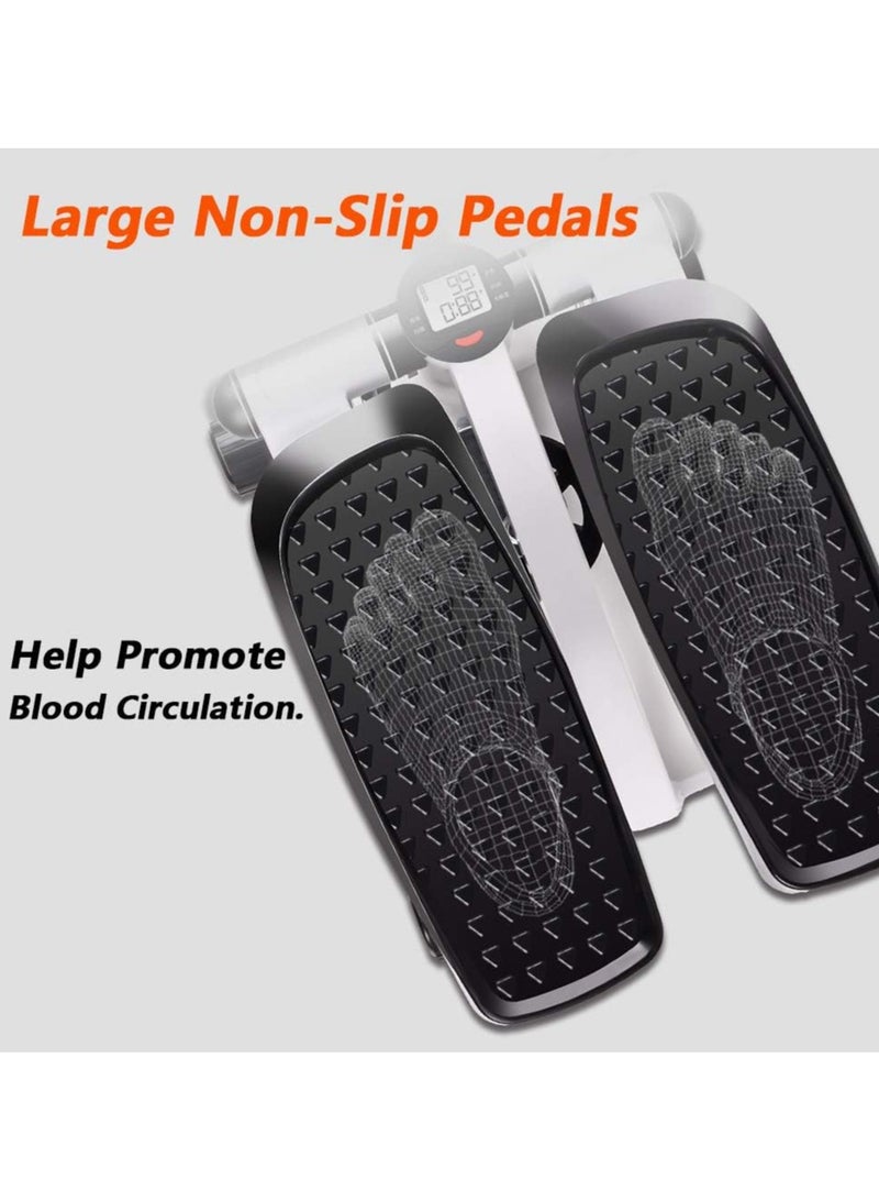 جهاز مشي صغير قابل للتعديل في الارتفاع مع شريط مقاومة وشاشة LCD  جهاز مشي هوائي جهاز مشي - Image 5