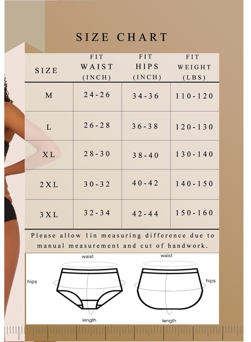 SYOSI High Waisted Seamless Full Coverage Briefs for Women, Lingerie Panties with a No Show Design, M Size - Image 3