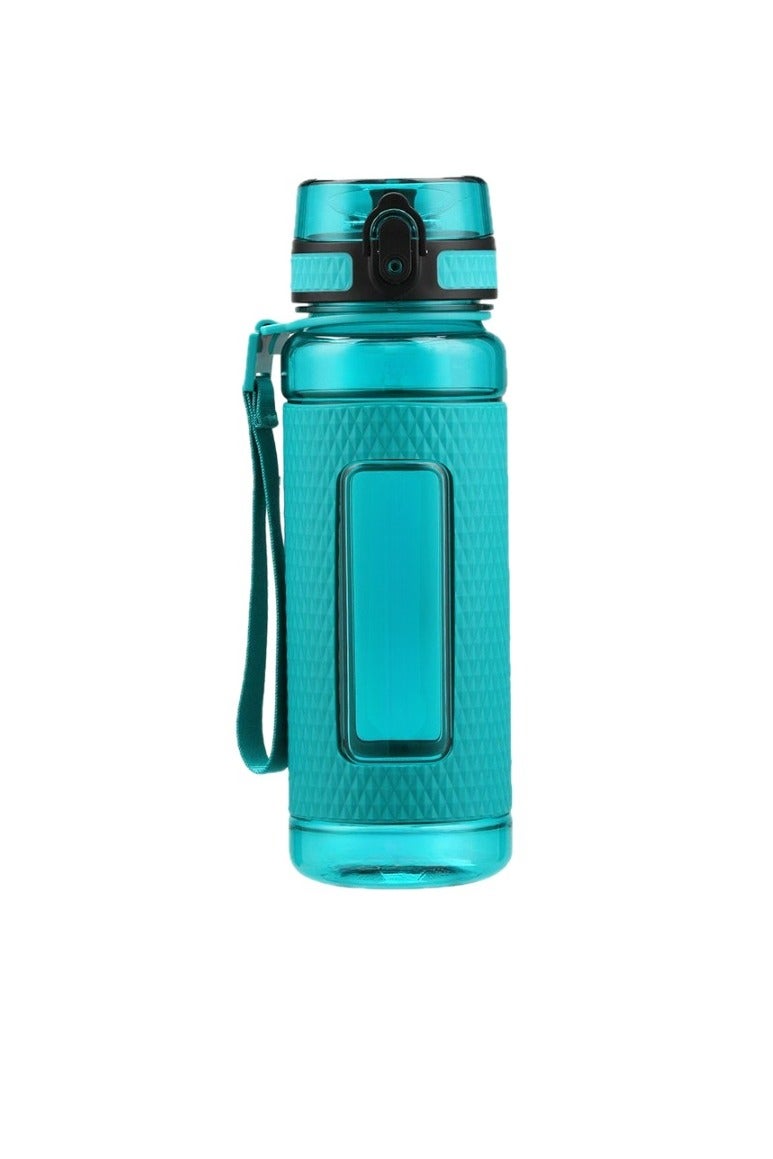 أوسبايس زجاجة مياه رياضية، زجاجة شرب خالية من مادة BPA ومضادة للتسرب، كوب مياه محمول بسعة كبيرة، سهلة التنظيف وخفيفة الوزن للأطفال والكبار، (قطعة واحدة، أخضر اليشم) - Image 1