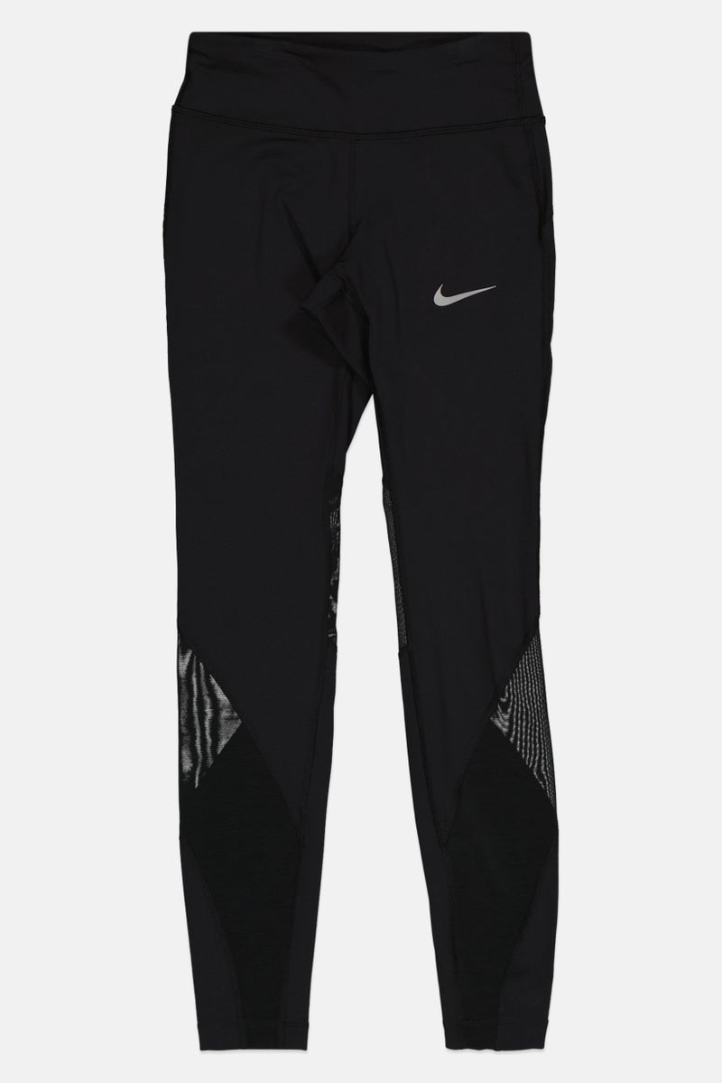 Nike سراويل جري ضيقة للنساء، سوداء - Image 2