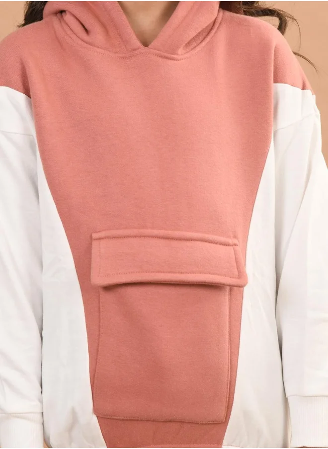 ليلك Girls Full Sleeves Sweatshirt